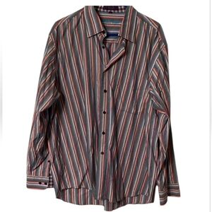 Alan Flusser Multicolor Striped Button Down Shirt